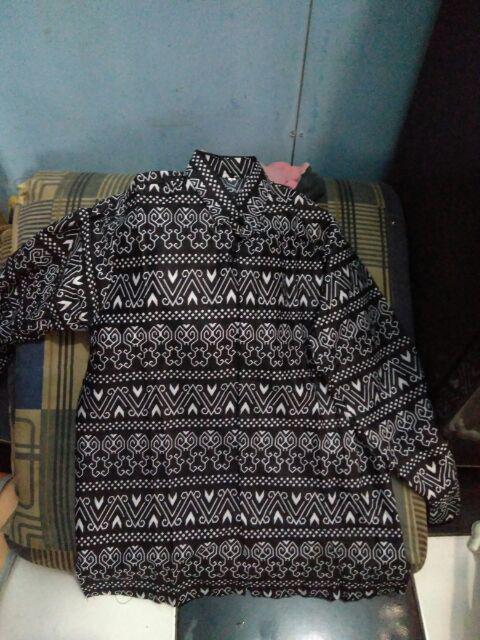 Bswart Batik Hrb026 Kenongo Hem Pendek Padi Pekalongan M L Xl Batik Pria Murah Modern Grosir