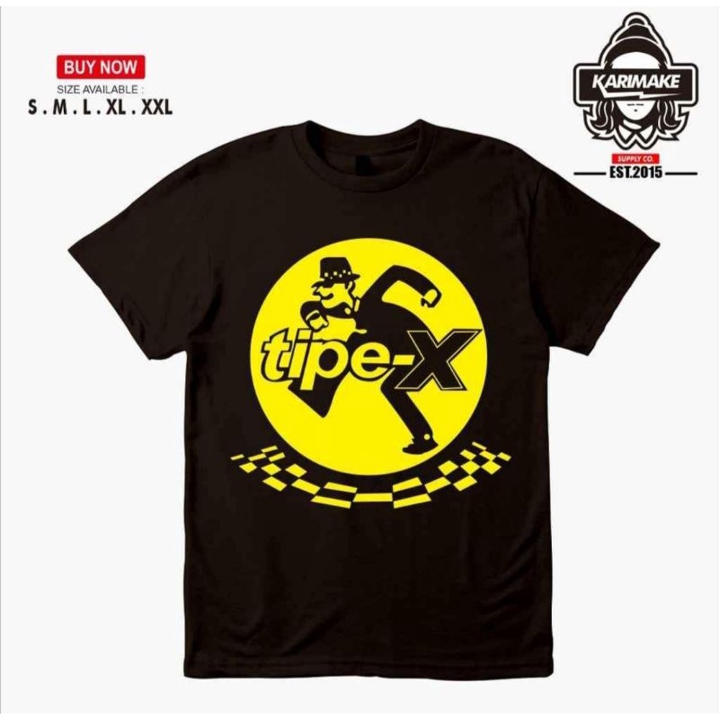 TSHIRT BAJU KAOS TIPE X / KAOS TIPE X BAND