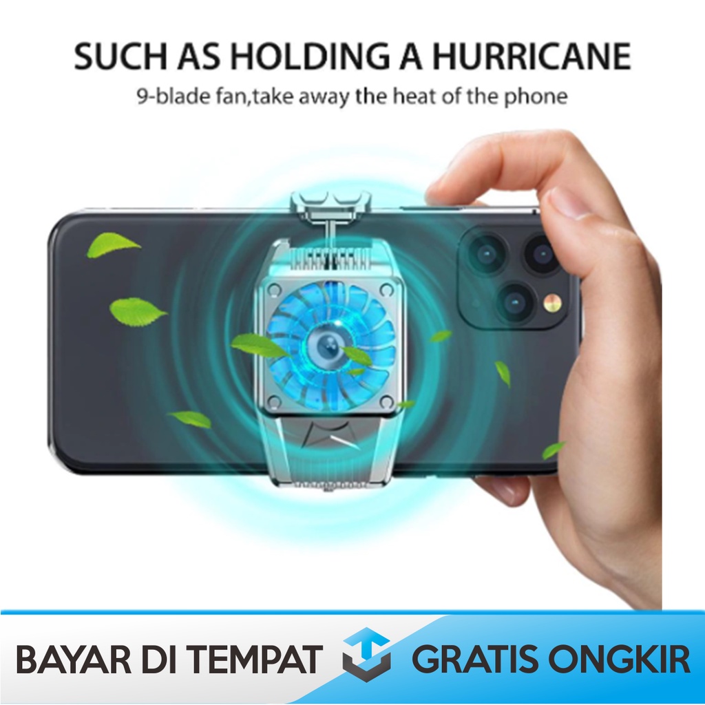 KIPAS PENDINGIN HP UNTUK GAME PHONE COOLER ORIGINAL RONDAFUL H15 MURAH