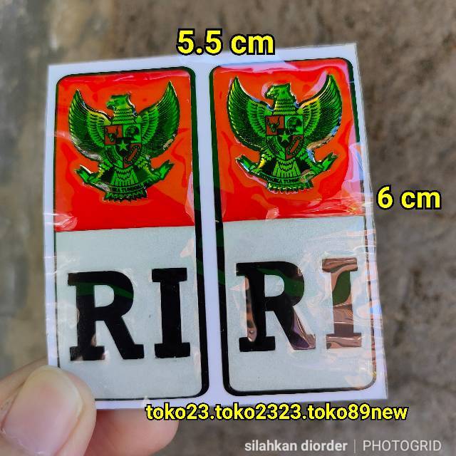 Stiker timbul ri vertikal sticker motor | Shopee Indonesia