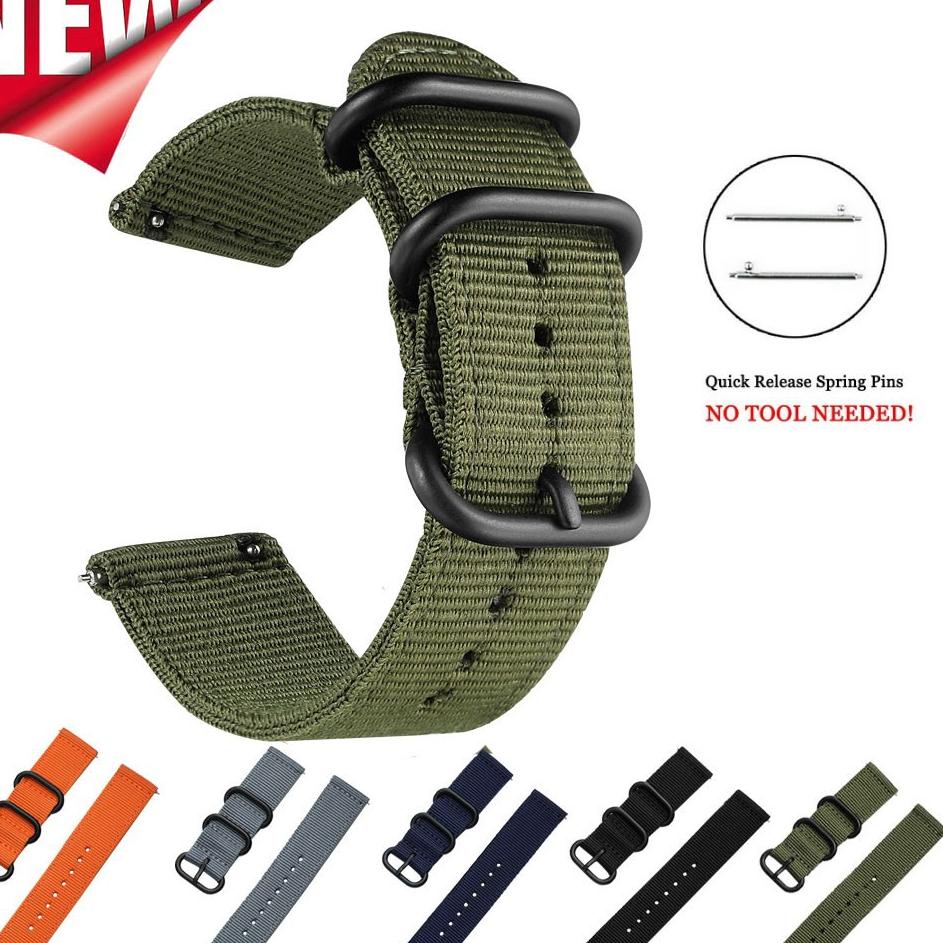 Bagus Dipakai.. Tali Strap Nilon loop Nylon untuk Haylou Solar LS05 / LS05S / LS04 / LS09B / RT2 LS1