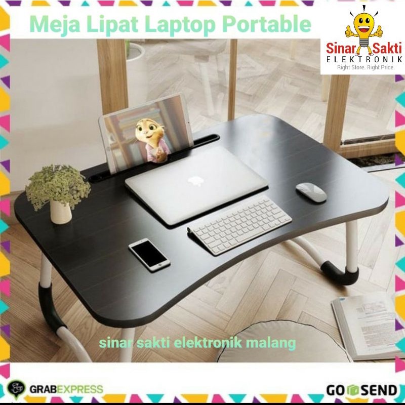 Meja Lipat / Meja Laptop Portable / Meja Belajar Serbaguna Coffee Table