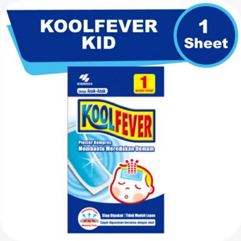 Koolfever Bayi Anak Dewasa Kool Fever Plester Kompres Demam Per Lembar