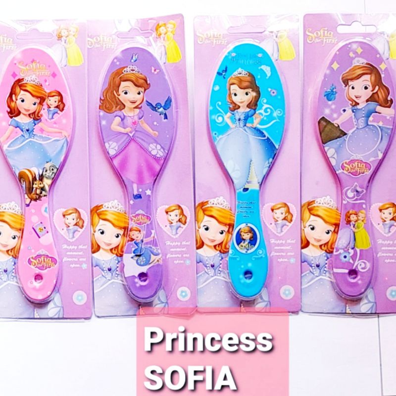 Sisir Anak 3 D karakter Kartun Paddle Comb