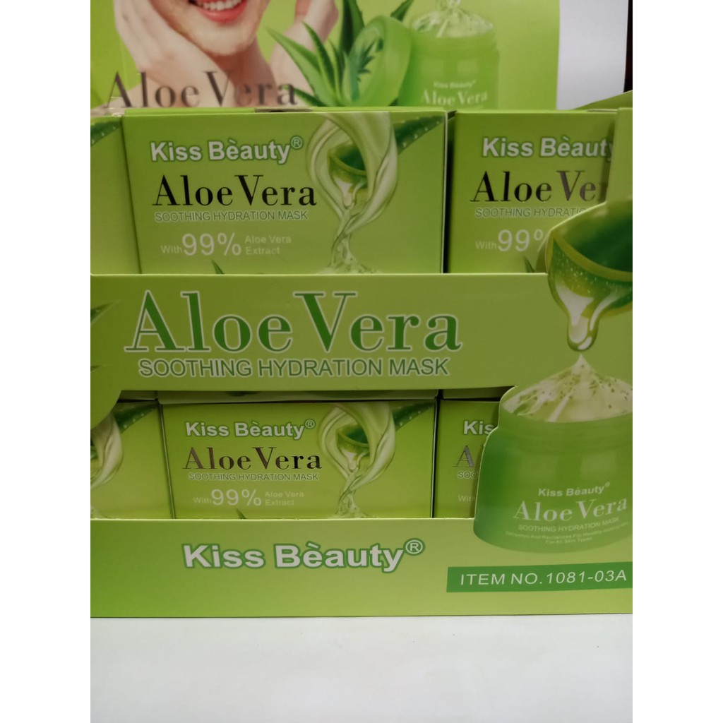 [PER 1 PCS] MASKER PELEMBAP WAJAH KISS BEAUTY ALOE VERA NO.1081-03A