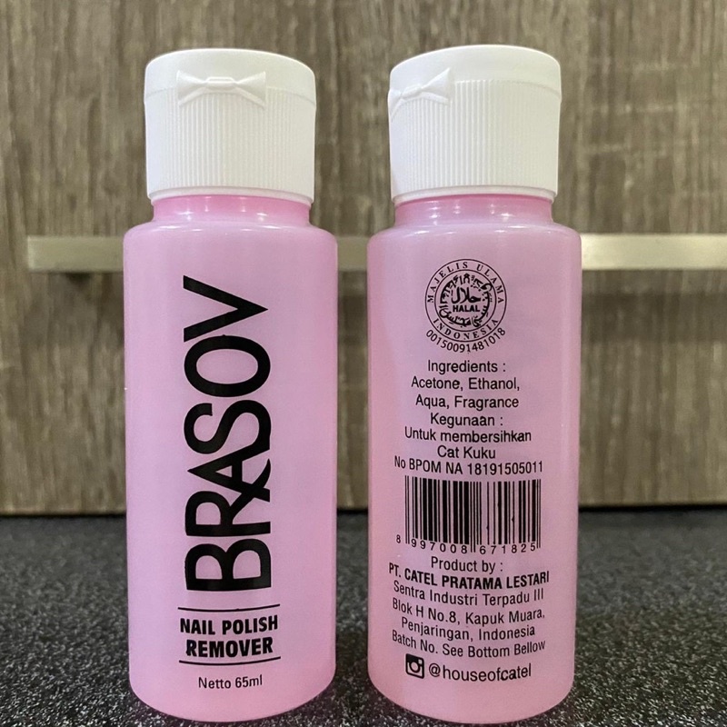 Brasov Nail Polish Remover Pembersih Penghapus Cat Kuku Kutek HALAL