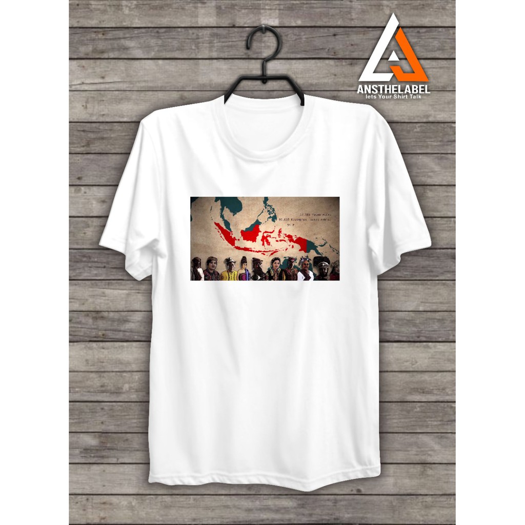KAOS CUSTOM SABLON DTG DESIGN NUSANTARA BY ANSTHELABEL