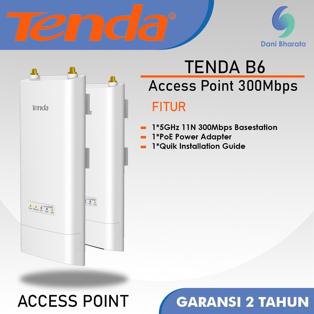 Wireless Access Tenda B6 Access Point 5GHz 11n 300Mbps