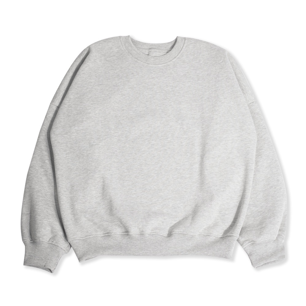 Crewneck Boxy Oversized Grey Misty