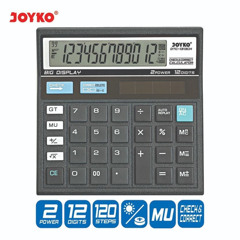 Calculator / Kalkulator Joyko DTC-1313CH 12 Digits Check Correct