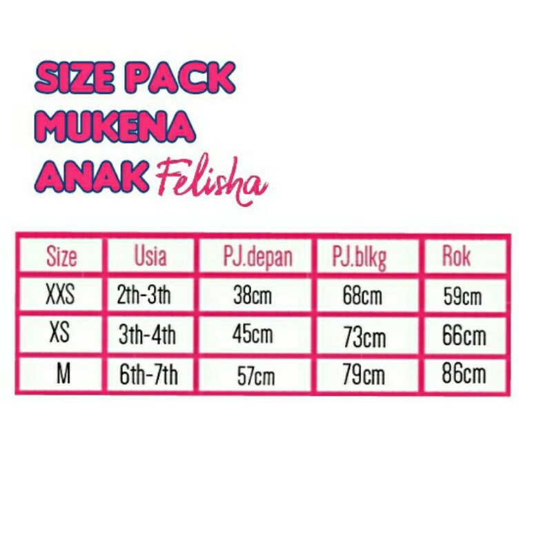Mukena Katun Anak Felisha