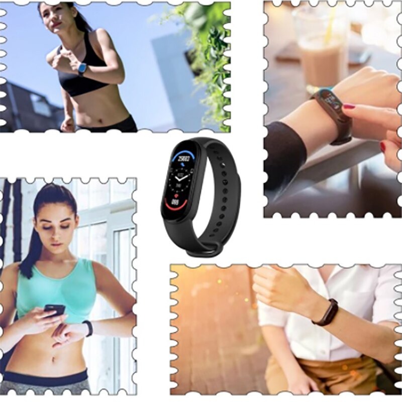 Jam tangan Gelang Smartwatch Jam Tangan Pintar Smartwatch Mi Band 6 WATCH M6 M 6- M4