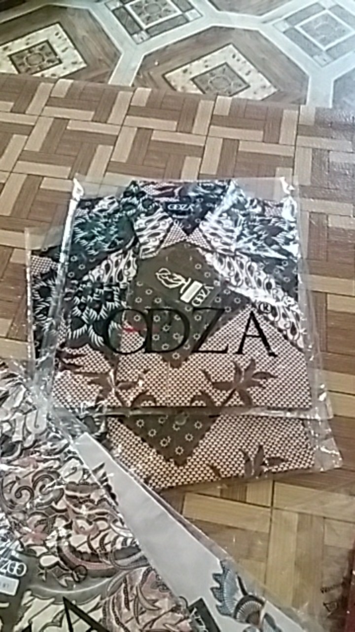 Odza Baju Batik Pria Kemeja Modern Slimfit Model 2020 Terkini Hem Cotton Solo Asli Sogan Debata