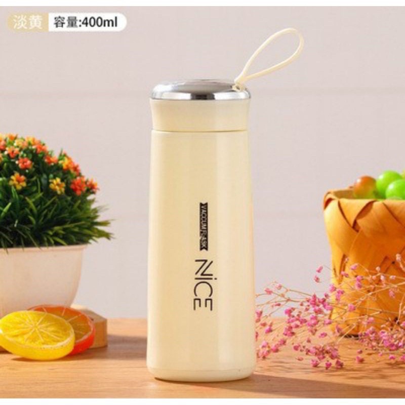 [BISA COD] BOTOL KACA TERMURAH/ BOTOL MINUM KACA NICE BELING / TERMOS NICE IMPORT 400ML