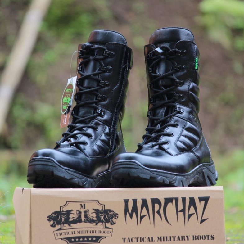 SEPATU PDL PASKHAS MARCHAZ KULIT SAPI ASLI SEPATU PDL TNI POLRI SECURITY SATPAM