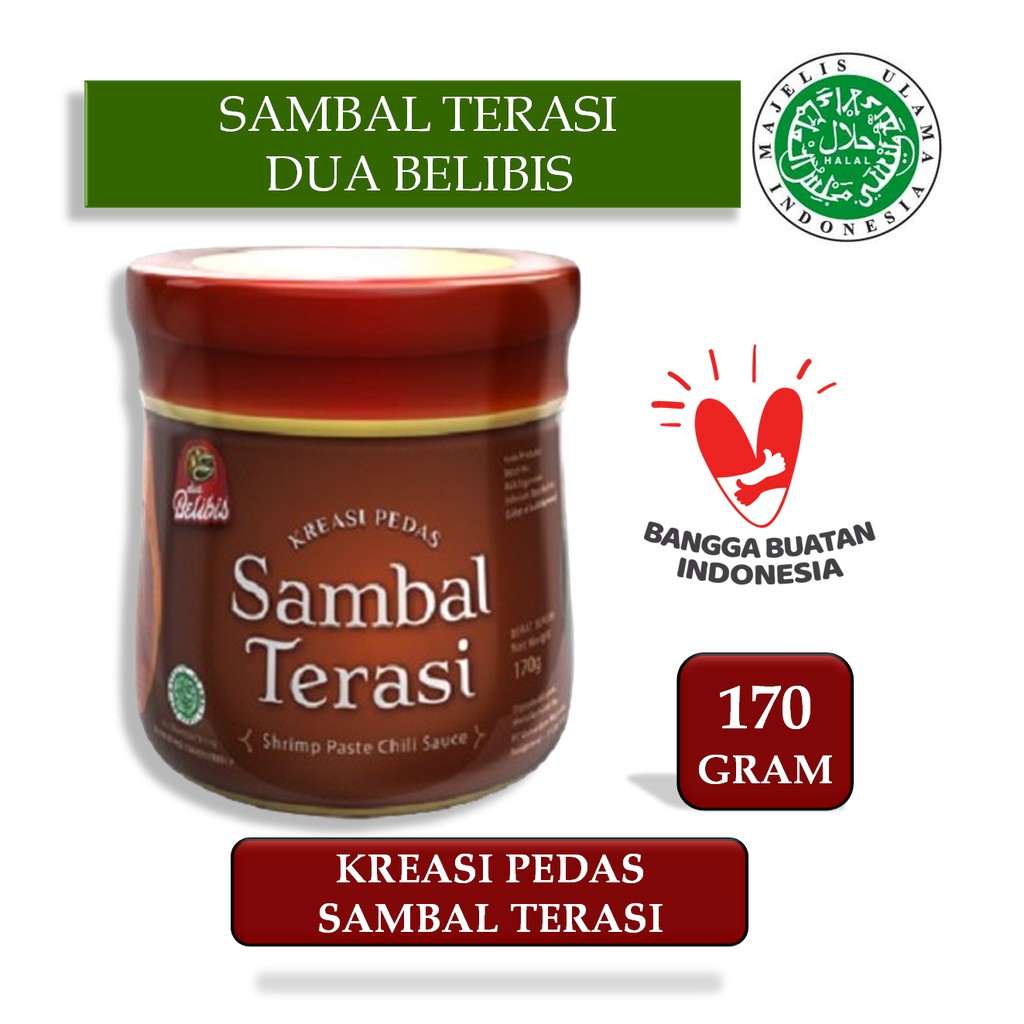 

Sambal Terasi Dua Belibis 170gr