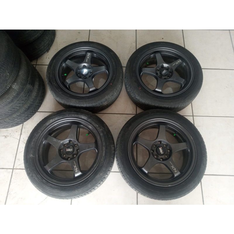 Velg Bekas Mobil Hsr Type KAILOLO R16 Jazz Yaris Vios City Sigra GREY