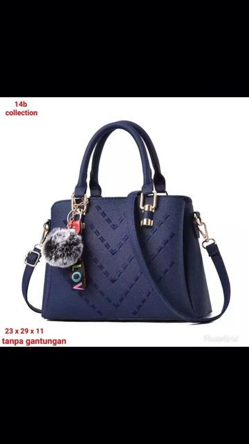 NEW COOM TAS WANITA HANDBAG BORDIER V TANPA POM2 14B