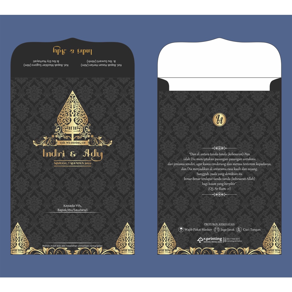 Undangan Pernikahan Hardcover adat jawa (sample)
