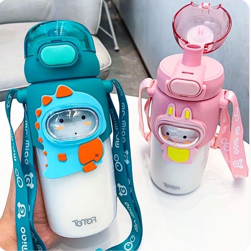 Botol minum anak 2in1/botol anak/botol dino