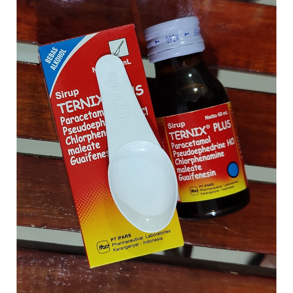 Ternix Plus 60 ML / Mengatasi Demam / Flu / Hidung Tersumbat / Bersin / Batuk Berdahak