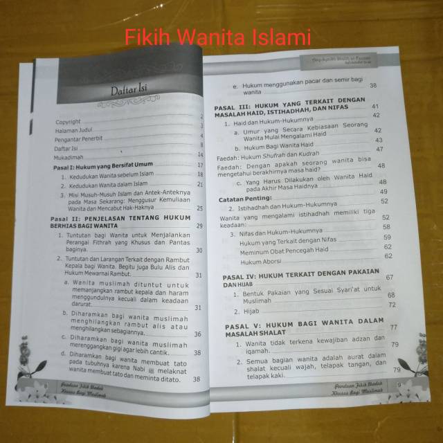 Fikih Wanita Islami , Hanya Untuk Wanita , Fiqih Pilihan Khusus Wanita