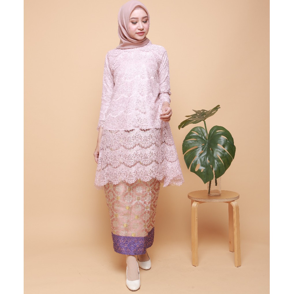 KEBAYA TUNIC LINEN SET SONGKET DUSTY KEBAYA LAMARAN KEBAYA KONDANGAN KEBAYA HIJAB