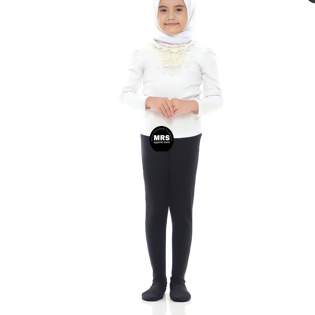 Celana Legging Wudhu Anak Basic Polos Usia 1-11 Tahun