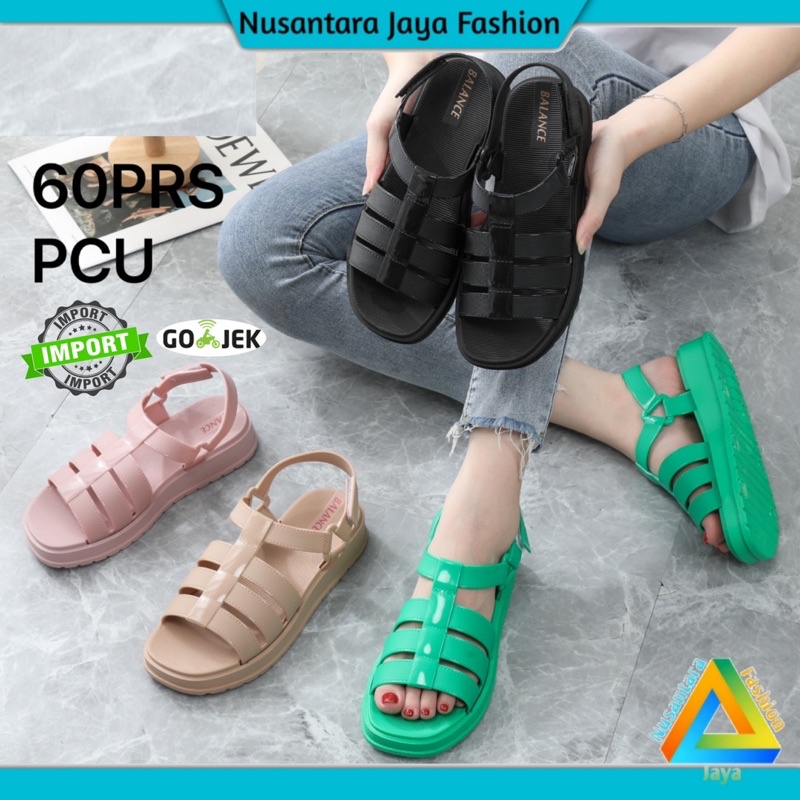 Sandal Gunung Wanita PUVI Jelly Velcro Balance 1321-2