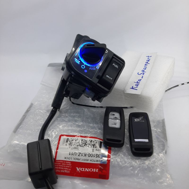 KEYLESS SMART KEY HONDA PCX 160 UNTUK RUBAH KONTAK HONDA VARIO, SCOOPY, GENIO, BEAT 2020