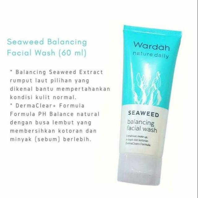 Wardah Seaweed Balancing Facial Wash