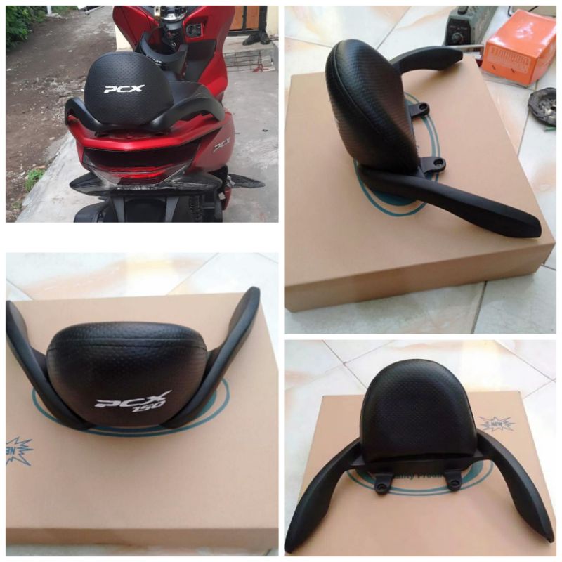 Behel sandaran PCX 150/160 lokal dan thailand, model tumpuk aksesoris jok pcx series