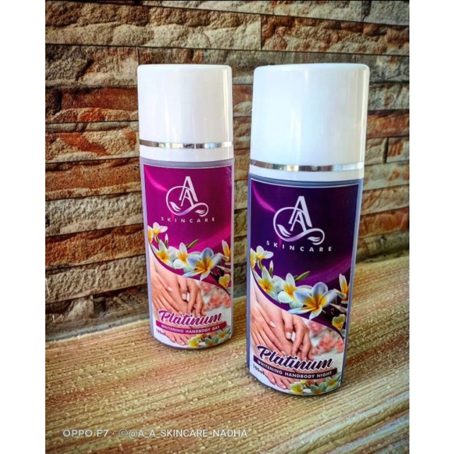 HAND BODY LOTION PEMUTIH [PAKET PLATINUM] (AA SKINCARE) DOSTING AMPUH