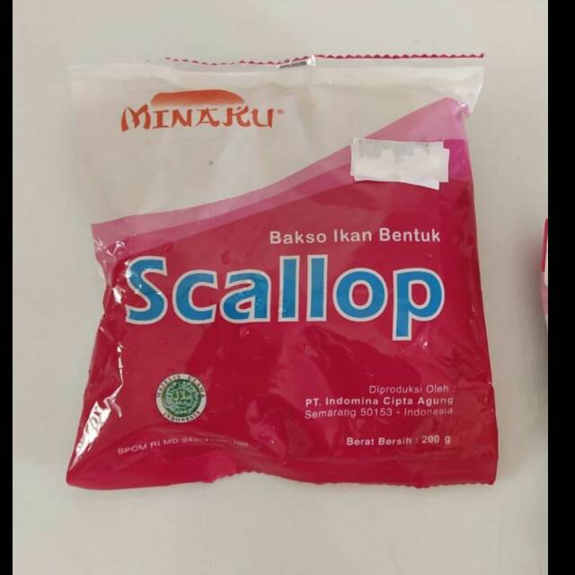 

Minaku bakso ikan bentuk scallop 200 gr