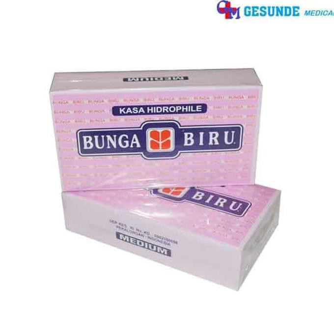Kasa Hidrofil 12 cm hidrophile kasa steril dewasa bayi bunga biru