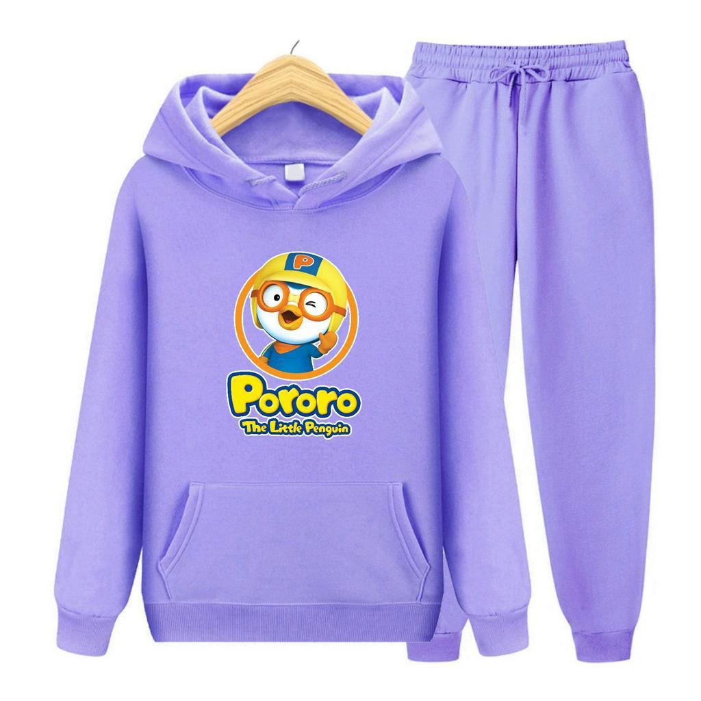 FenishaStore PORORO LITTLE PENGUIN Sweater Hoodie Atasan Dan Setelan Anak  Usia 4-14 Tahun Bisa Bayar Ditempat COD