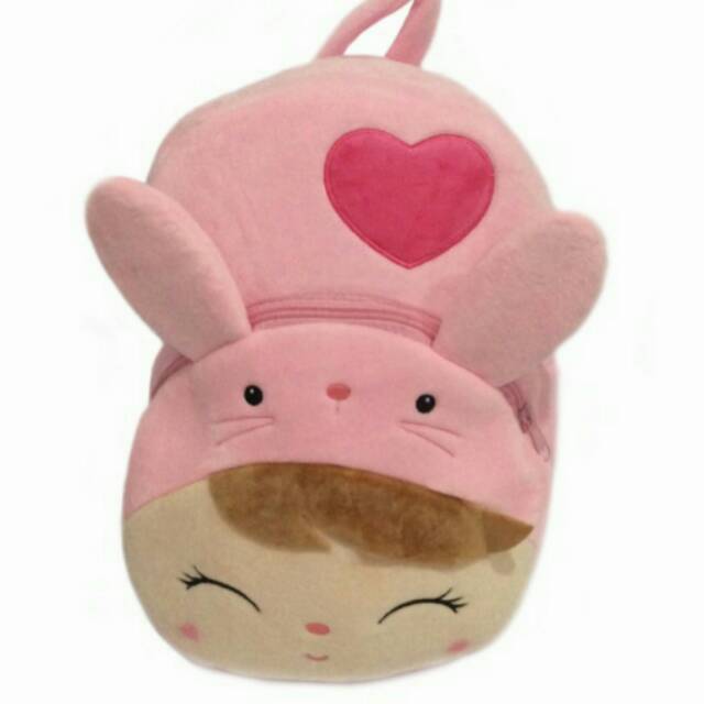 Tas Ransel Angela Rabbit peach (kelinci)