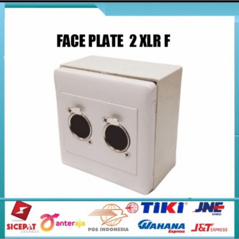 Wall Plate XLR Female+Outbow/Face Plate XLR Female