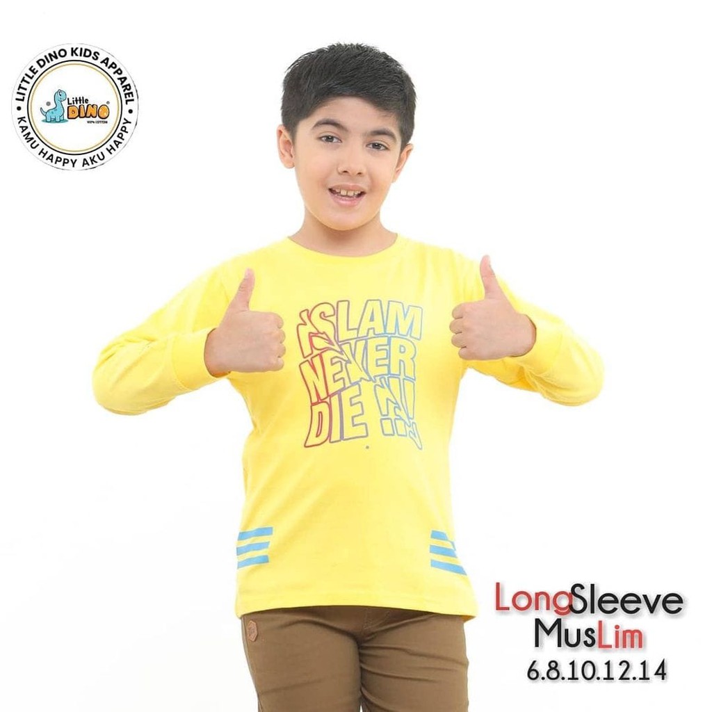 Kaos Panjang Muslim Little Dino
