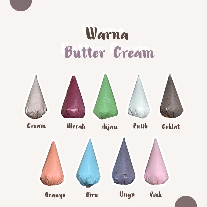 Jual Buttercream Warna / Buttercream Siap Pakai | Shopee Indonesia