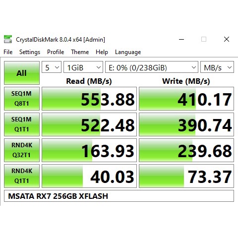 SSD MSATA / M.SATA  / M SATA 256GB RX7 RESMI (GARANSI 3 TAHUN)