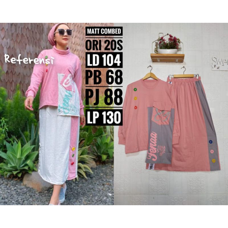 COD SET ROK MODEL NUMIA/PAKAIAN WANITA