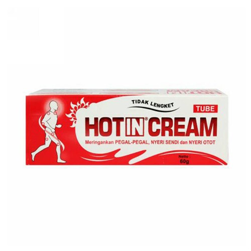 Hot In Cream Tube 60 gr / Lelah / Pegal-pegal / Nyeri Otot / Antinyeri