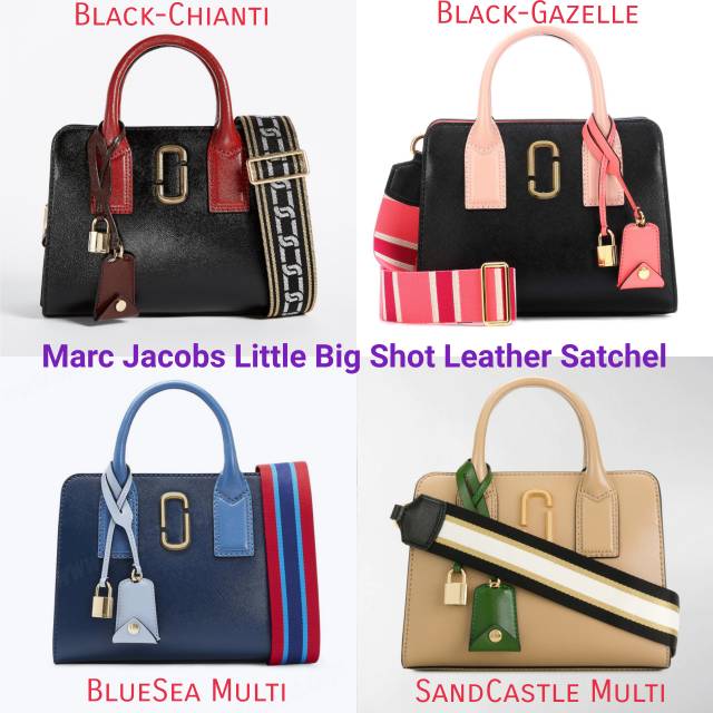 Tas Marc Jacobs Little Big Shot Leather Satchel Bag Handbag Original