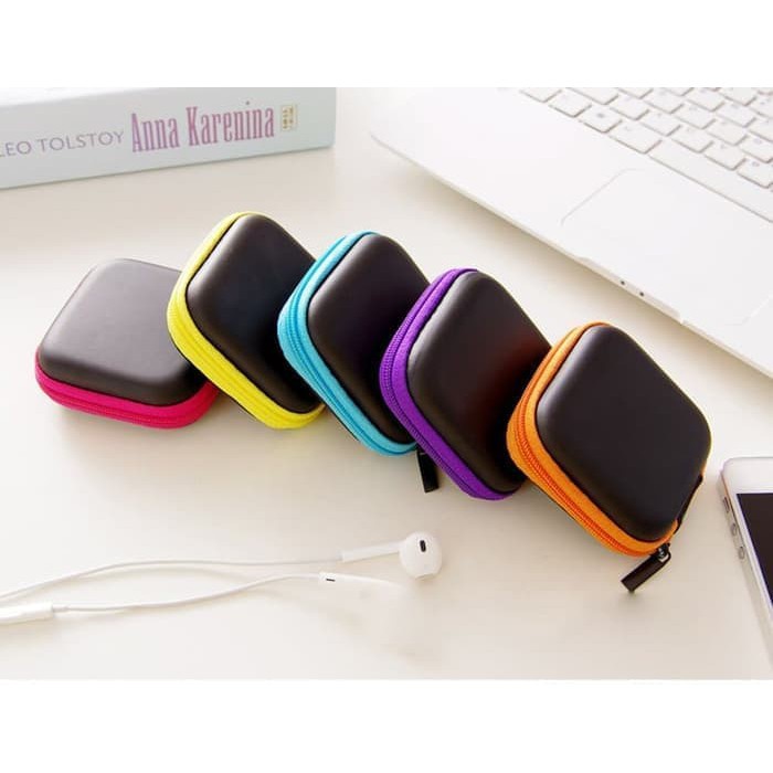 D_shopPouch headset earphone kotak wadah handsfree charger kunci tempat simpan kabel casan aksesoris