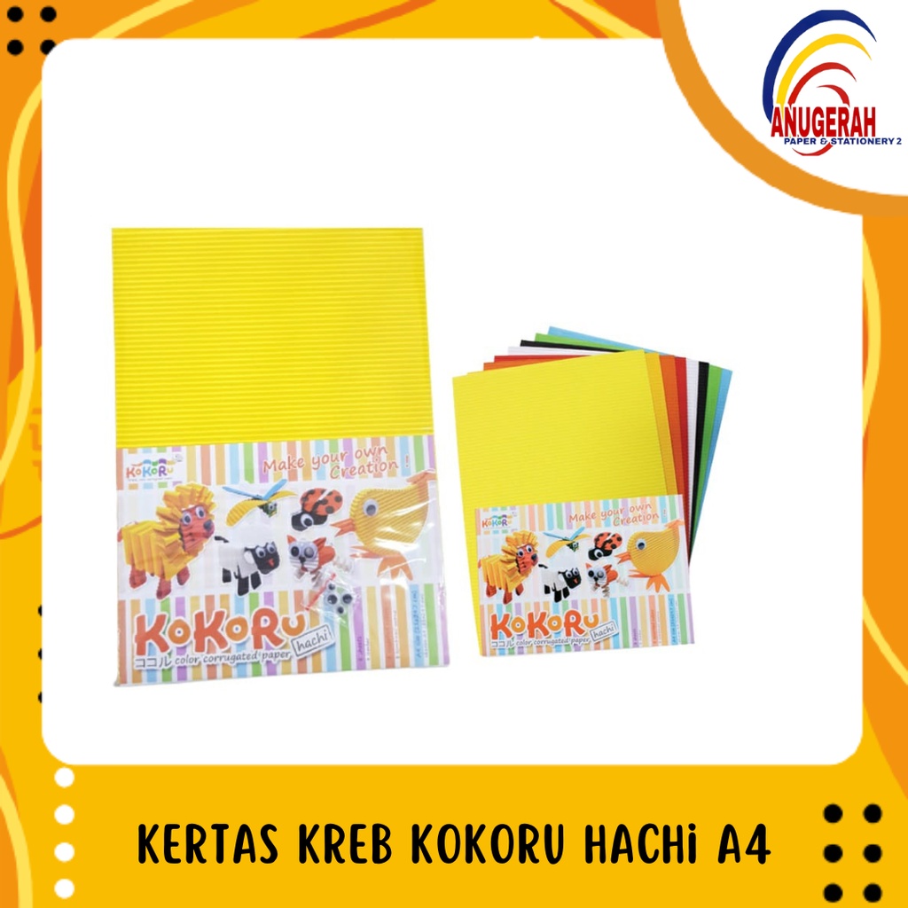 

KERTAS KREB KOKORU HACHI A4 COLOUR PAPER (PCS)