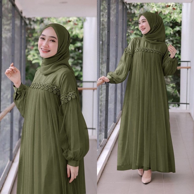 [ 𝐂𝐫𝐨𝐜𝐮𝐬 ] Maxi Nuraini / Couple Nuraini / Maxi ZOYA / Dress Maxi Tile / Gamis Muslim Terbaru XC - Maxi Nuraini / Couple Nuraini / Maxi ZOYA / Dress Maxi Tile / Gamis Muslim Terbaru-5