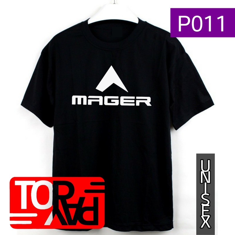 baju distro pria wanita kaos pakaian dewasa 30s L XL P011 mager plesetan wanita