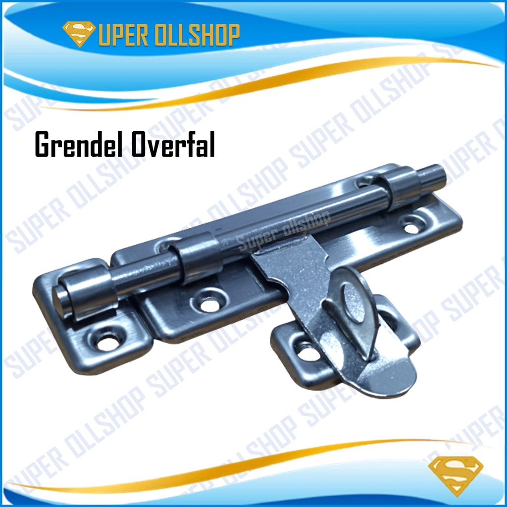 Grendel Pintu Stainless / Grendel jendela / Slot Pintu / Slot Jendela 2 / 3 / 4 inch 6inch Grendel Overval Tebal Stainless Steel