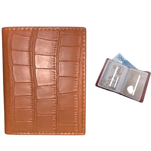 Dompet Kartu Nama Card Holder Pria Wanita model CROCO PREMIUM
